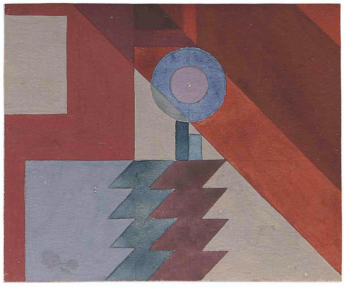 [Composition (Fragment, used for a tapestry)], peinture de Sophie Taeuber-Arp