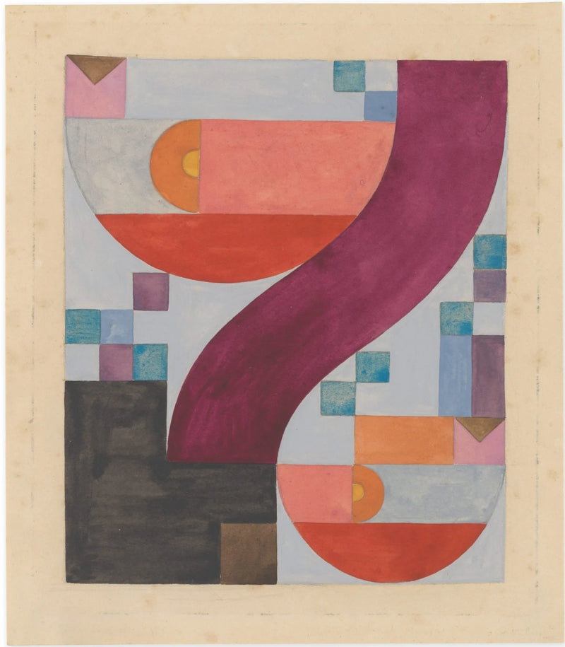 Eléments divers en composition verticale-horizontale - Sophie Taeuber-Arp