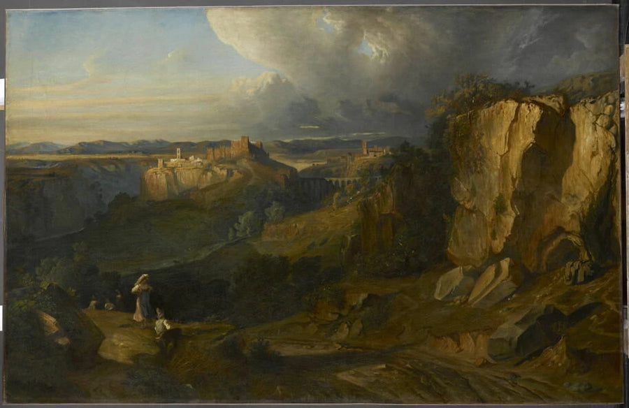 Spolète, près de Pérouse, parfois appelé à tort : Vue de la campagne de Naples - Paul Huet