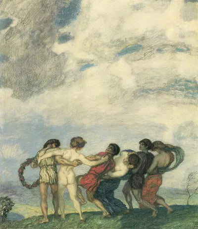 Reproduction du tableau « Spring Roundel - Franz Von Stuck » par Alpha Reproduction en peinture à l’huile