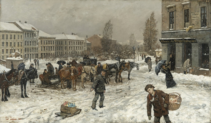 Stortings plass - Frits Thaulow