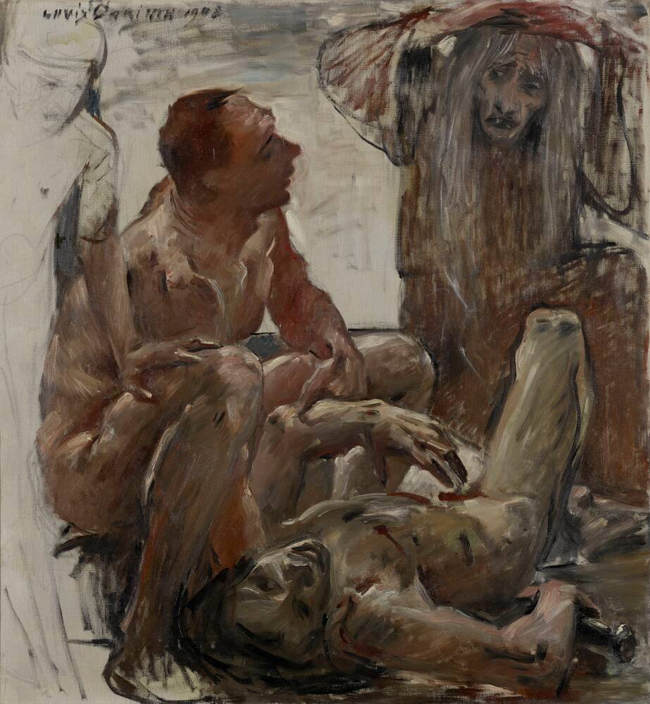 Studie: Die Totenklage - Lovis Corinth