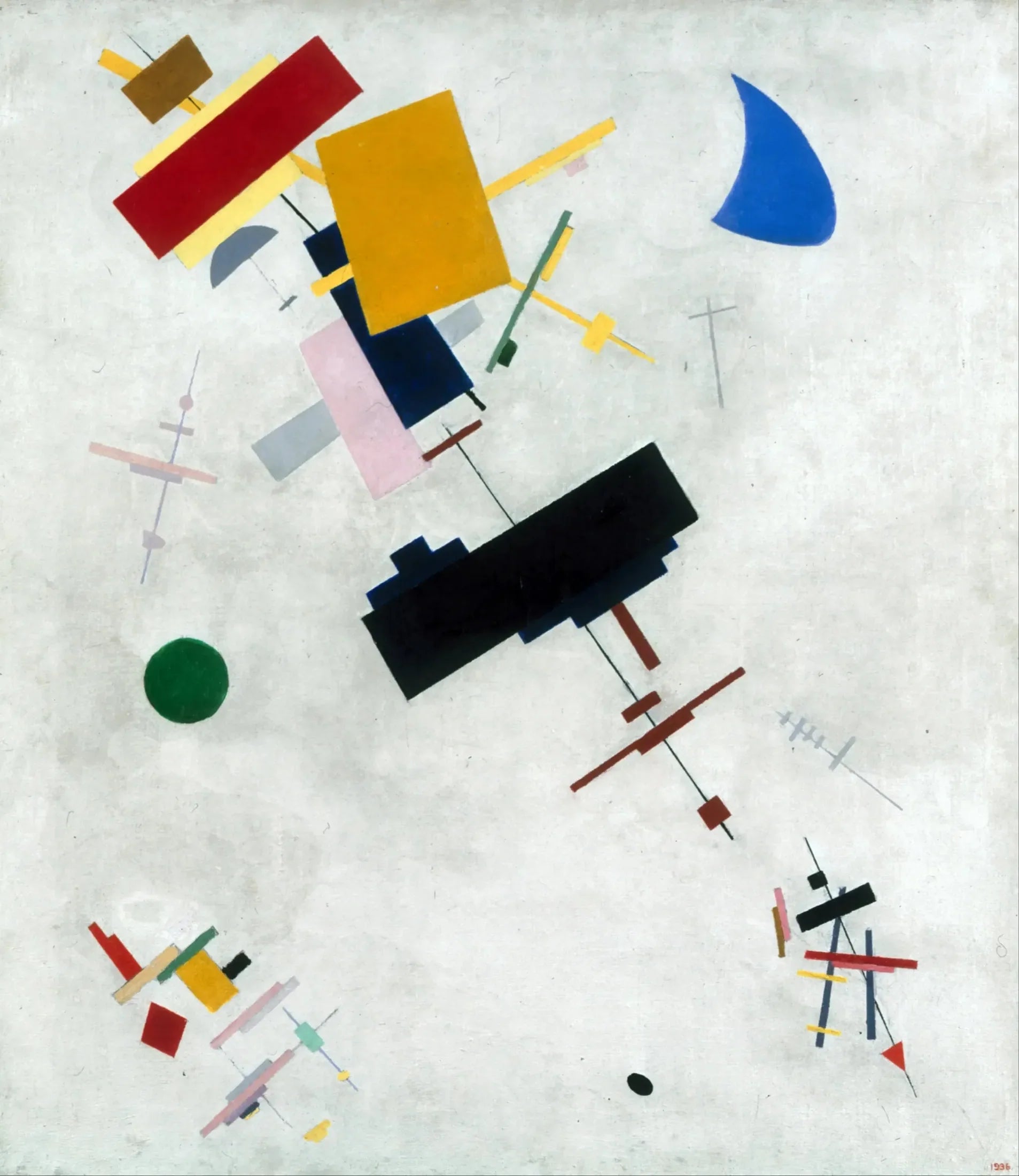 Suprématisme (Supremus n° 56) - Kazimir Malevich image 1 reproduction artisanale de tableau