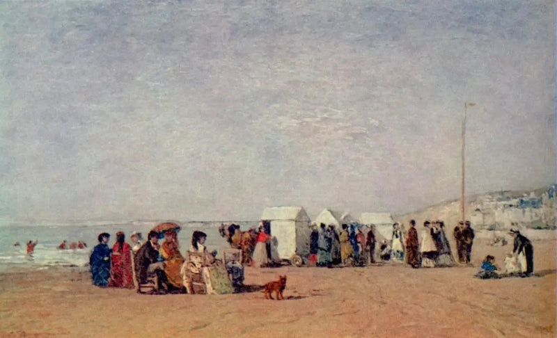 على شاطئ تروفيل - يوجين بودان