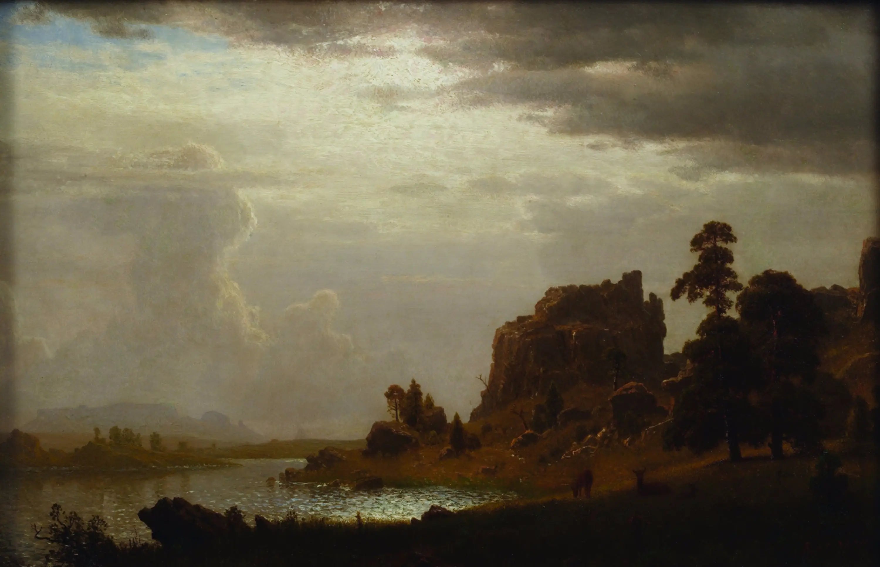 Sur le Sweetwater près de la Porte du Diable - Albert Bierstadt - Alpha Reproduction