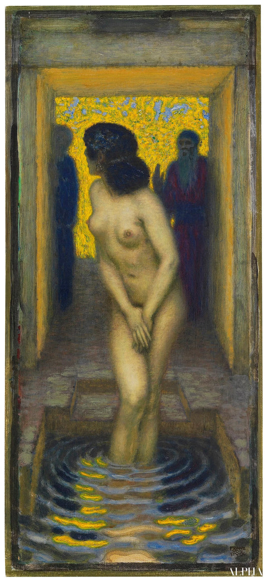 Susanna dans Bade - Franz von Stuck Reproductions de tableaux à la peinture à l’huile