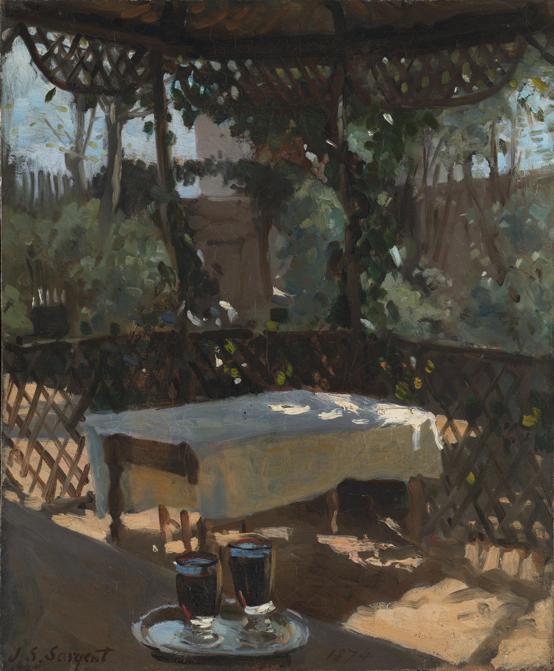 La Table sous la tonnelle - John Singer Sargent