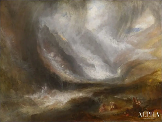 Tempête de neige dans le val d'Aoste - William Turner - Reproductions de tableaux et peintures haut de gamme