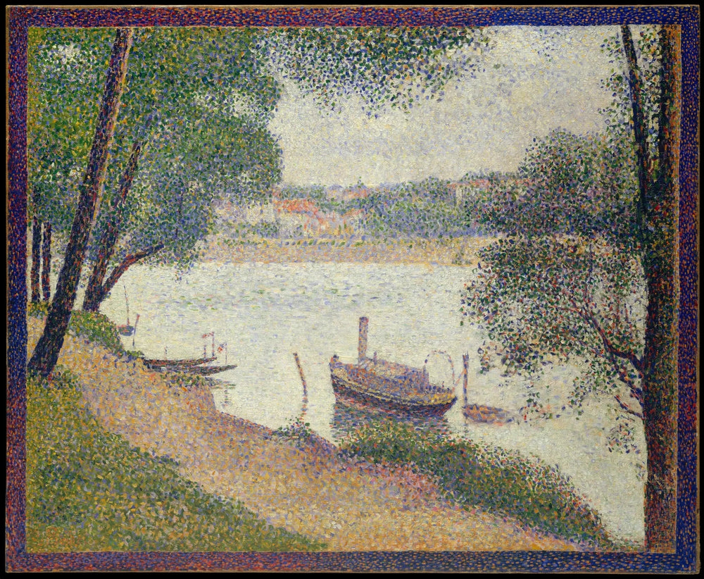 Reproduction du tableau « Temps gris, Grande Jatte - Georges Seurat » par Alpha Reproduction en peinture à l’huile