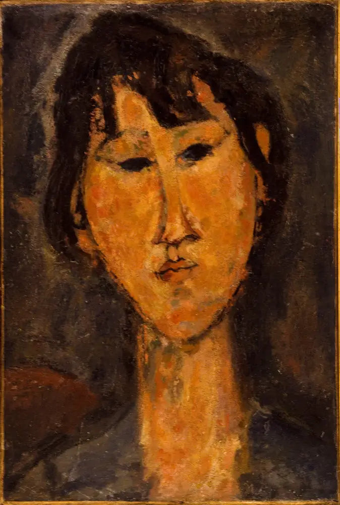 Reproduction du tableau « Tête de femme - Amedeo Modigliani » par Alpha Reproduction en peinture à l’huile