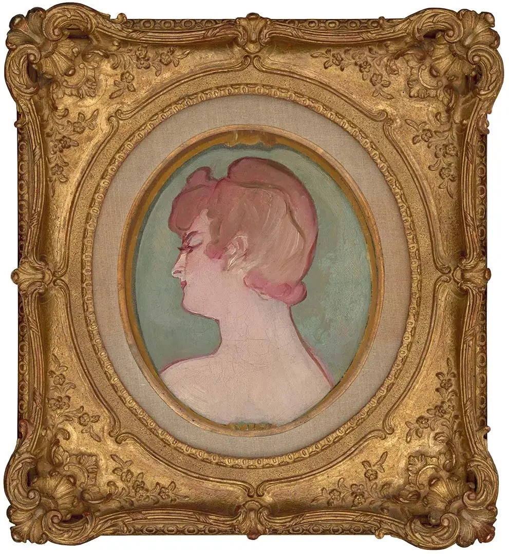 Tête de fille - Henri de Toulouse-Lautrec image 2 reproduction de peinture à l’huile