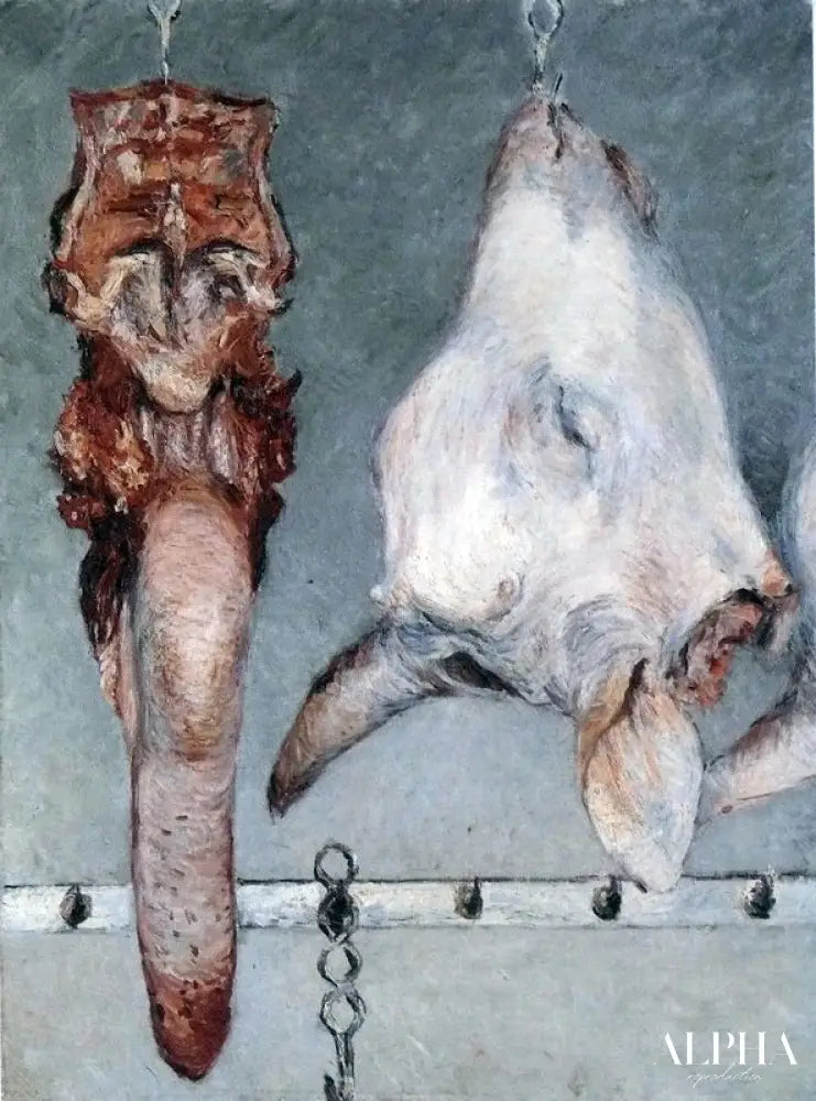 Tête de veau et langue de bœuf - Caillebotte - Reproductions de tableaux et peintures haut de gamme