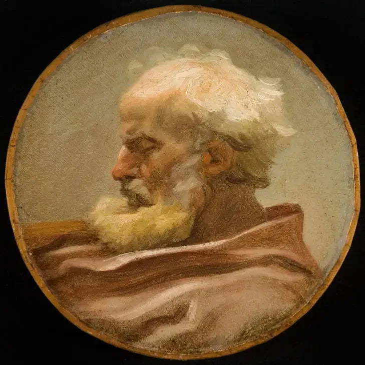 Tête de Vieillard - Jean-Honoré Fragonard image 1 copie peinte à la main à l’huile