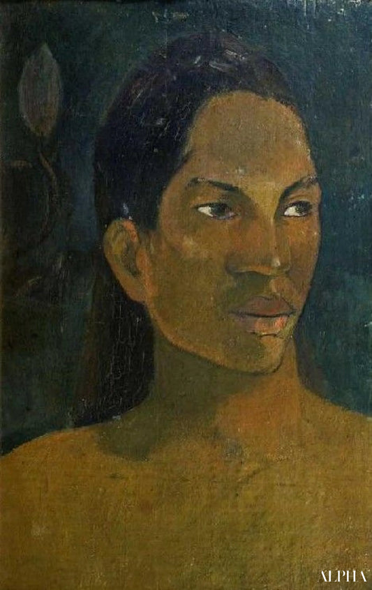 Tête d'un Tahitianerin - Paul Gauguin - Reproductions de tableaux et peintures haut de gamme