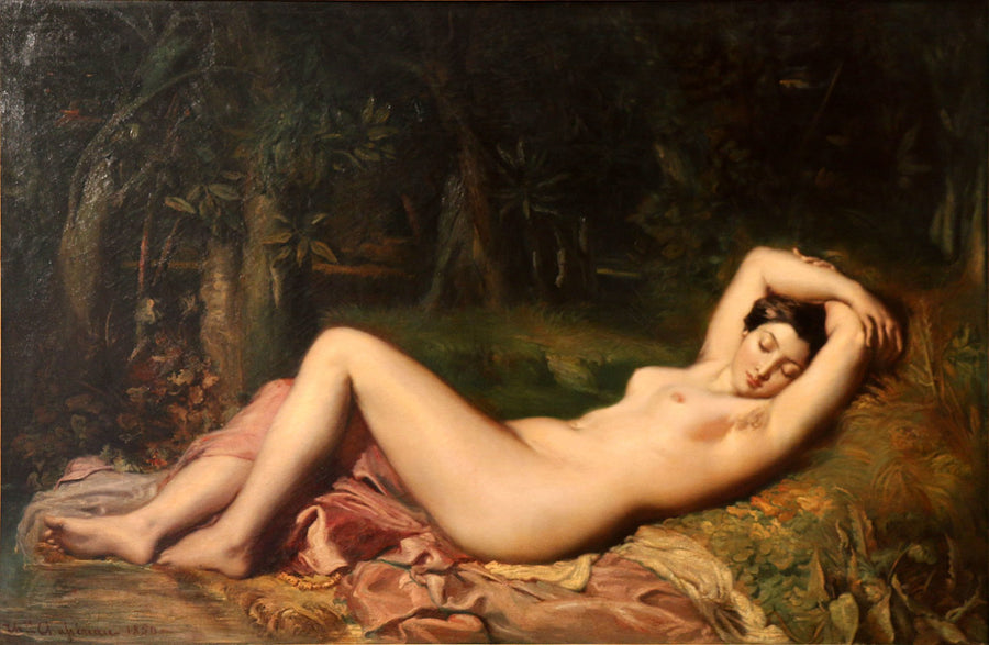 Nymphe endormie près d’une source - Théodore Chassériau