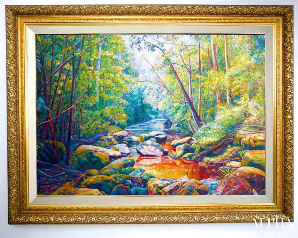 The Beautiful Forest - Kanchana | 160 X 120 cm Reproductions de tableaux à la peinture à l’huile