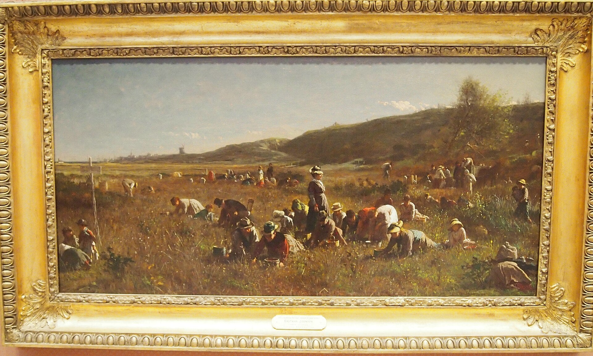 La Récolte des canneberges, île de Nantucket - Eastman Johnson