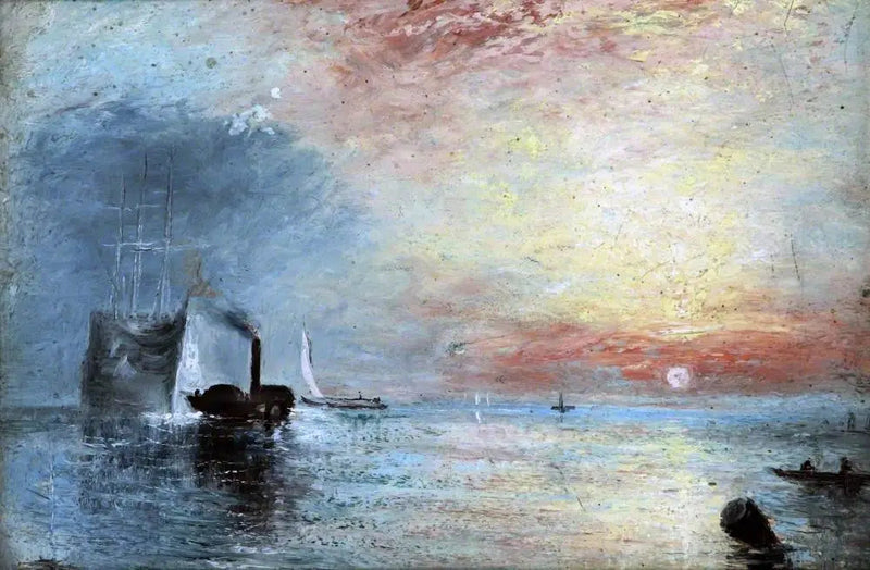 تم سحب المدمرة المقاتلة تيميرير إلى رصيفها الأخير ليتم تكسيرها، 1838 - ج. م. و. تيرنر