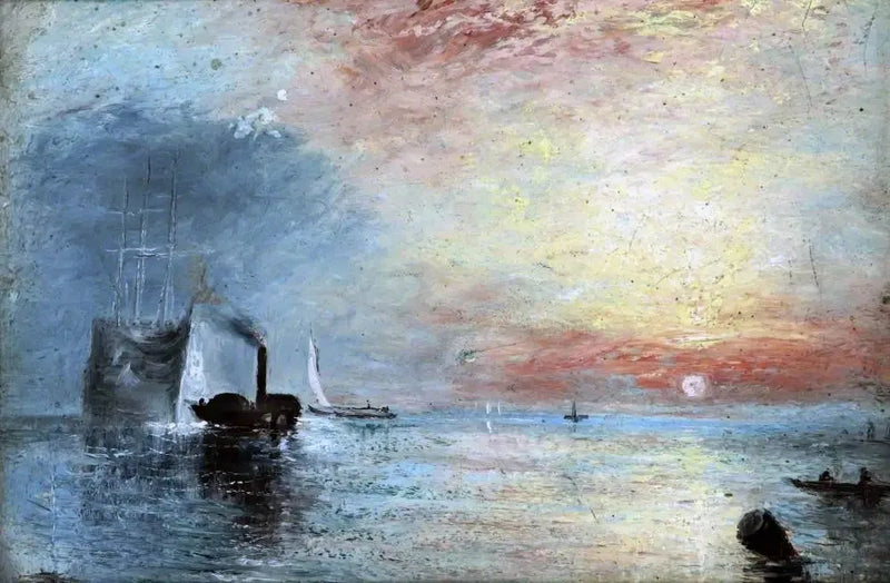 تم سحب المدمرة المقاتلة تيميرير إلى رصيفها الأخير ليتم تكسيرها، 1838 - ج. م. و. تيرنر