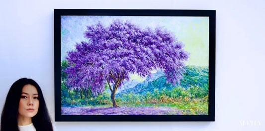 The Purple Tree - Chaloemkiat | 90 x 60 cm Reproductions de tableaux à la peinture à l’huile