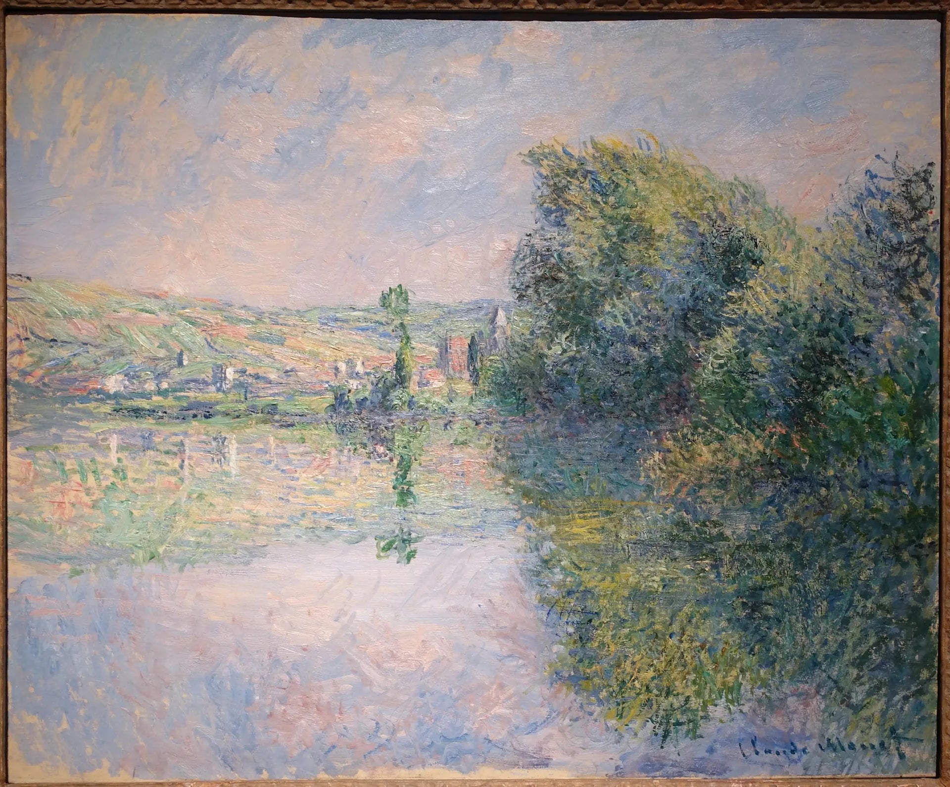 The Seine at Vétheuil - Claude Monet image 1 reproduction artisanale de tableau