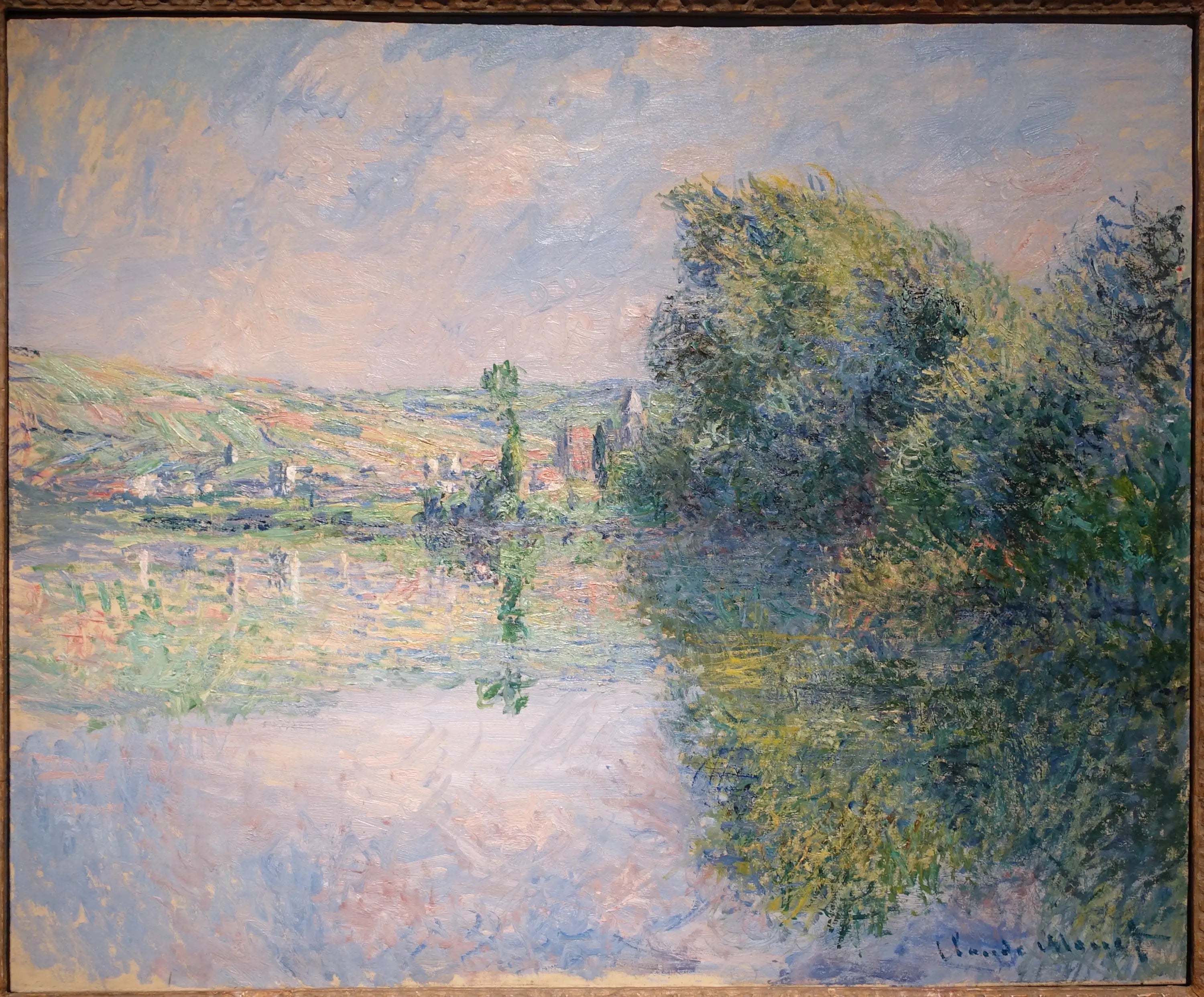 Reproduction du tableau « The Seine at Vétheuil - Claude Monet » par Alpha Reproduction en peinture à l’huile
