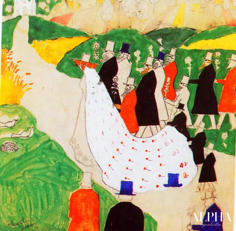 The wedding - Kazimir Malevich - Reproductions de tableaux et peintures haut de gamme