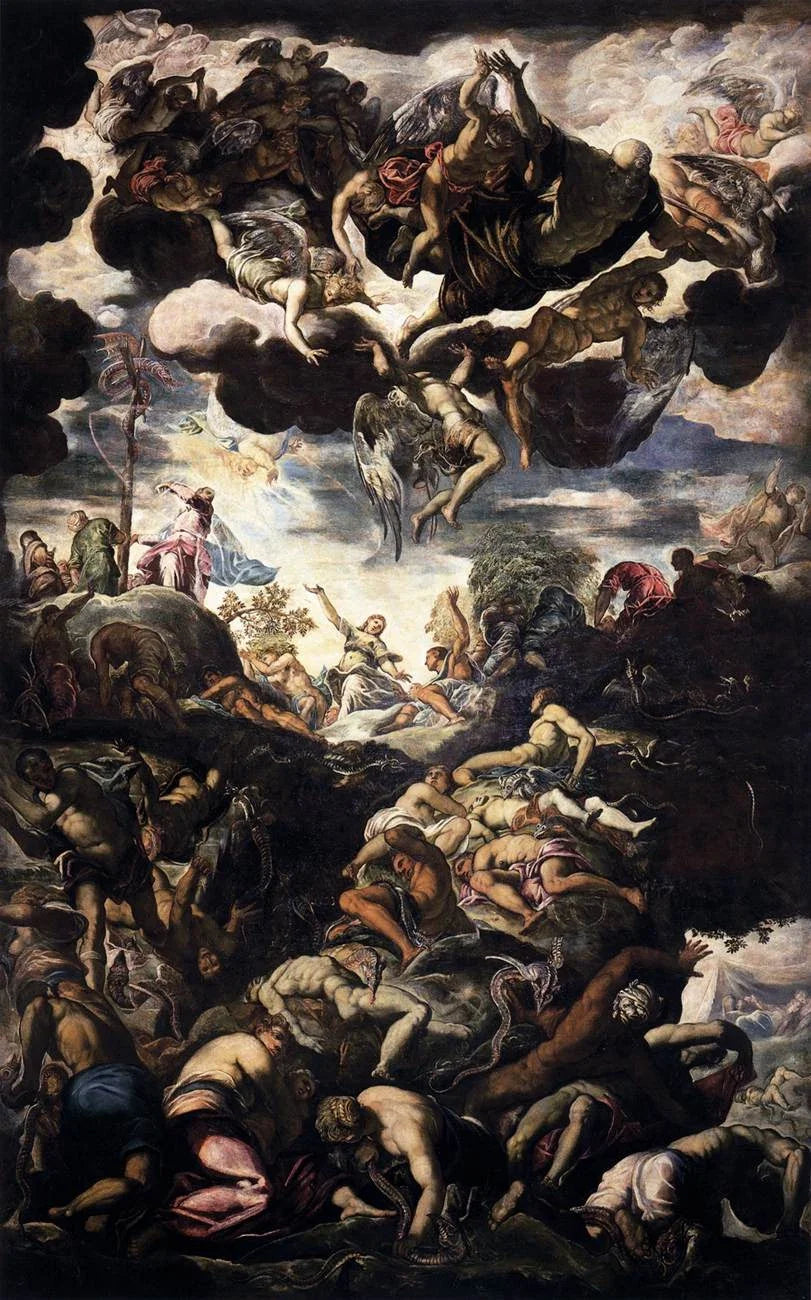Le Serpent d'airain, peinture de Le Tintoret