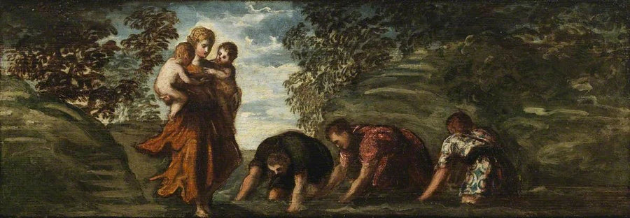 Latona Changing the Lycian Peasants into Frogs - Le Tintoret