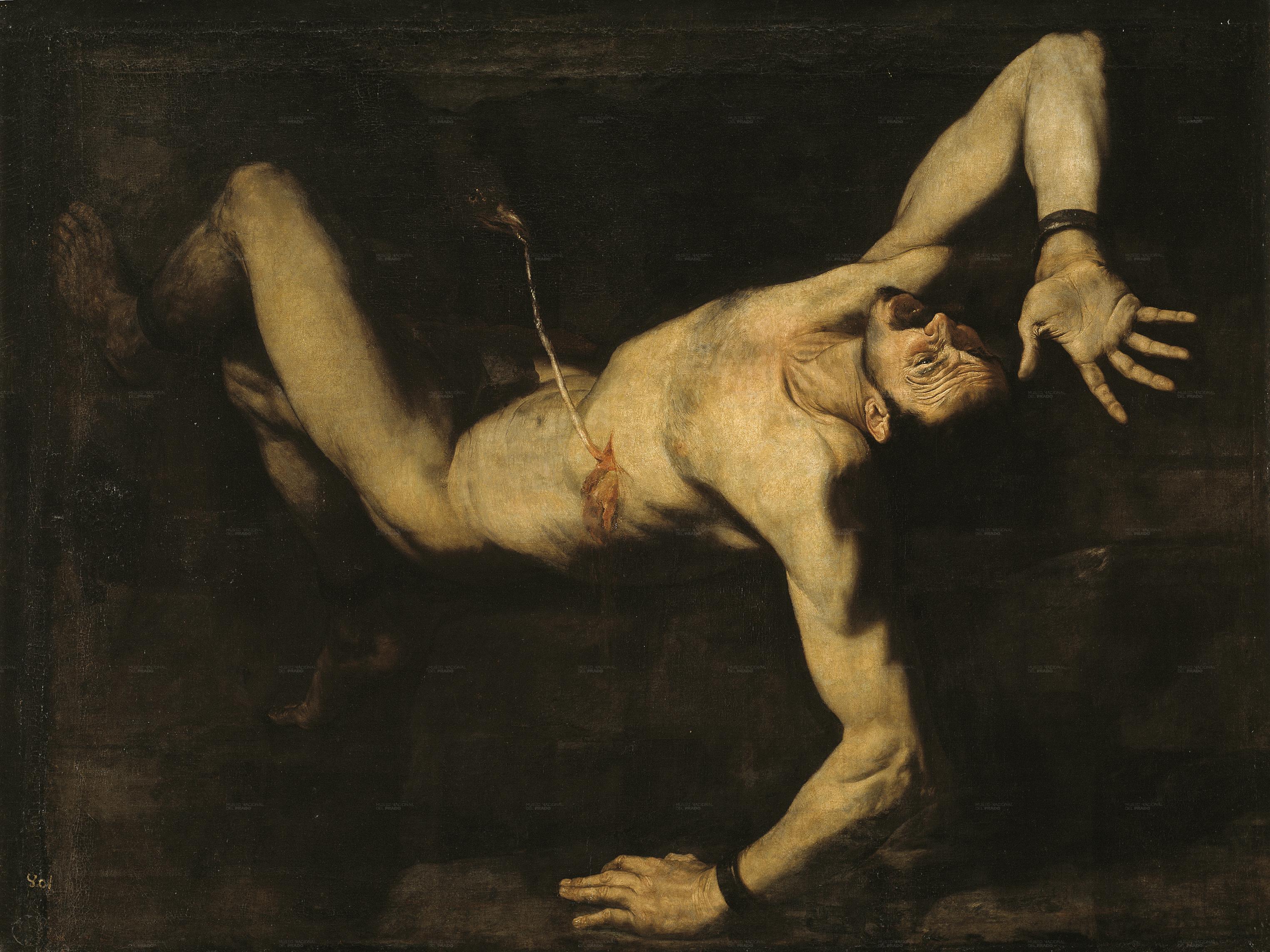 Tityos - Jusepe de Ribera image 1 copie de tableau peinte à la main