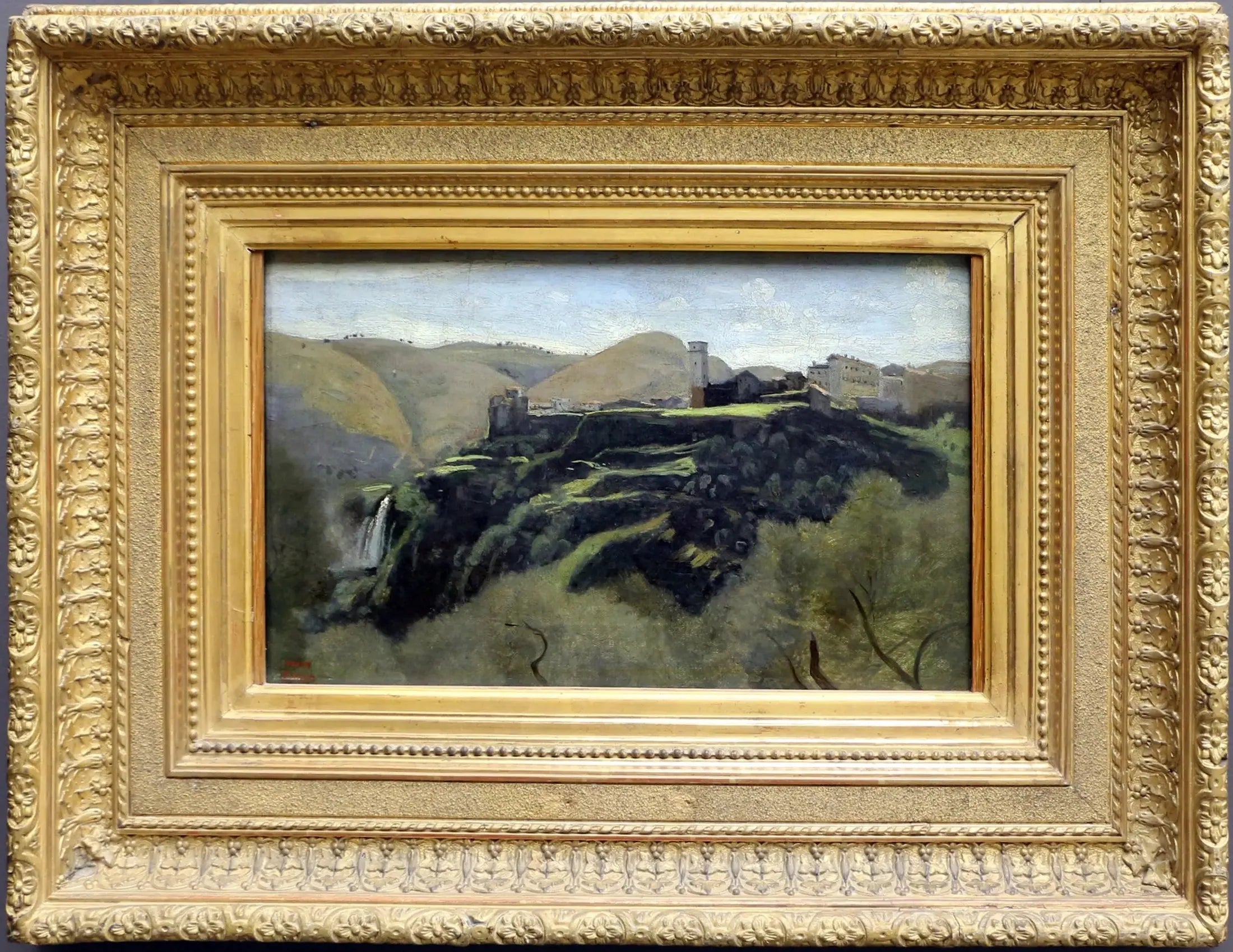 Tivoli. Les Cascatelles - Jean-Baptiste Camille Corot image 1 reproduction de peinture à l’huile