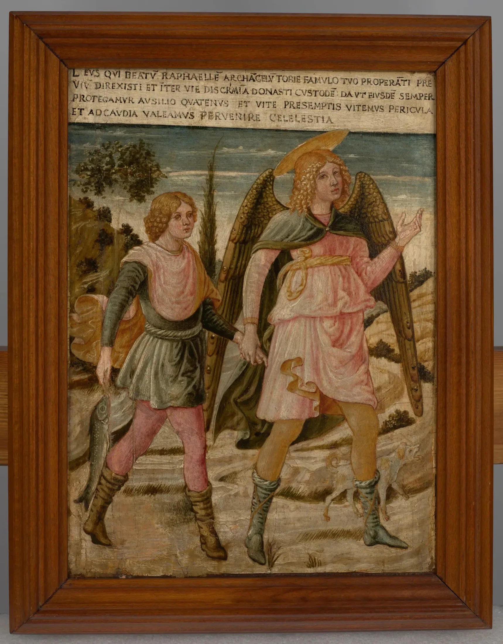 Tobias avec l'archange Raphaël - Benozzo Gozzoli image 1 copie de tableau peinte à la main