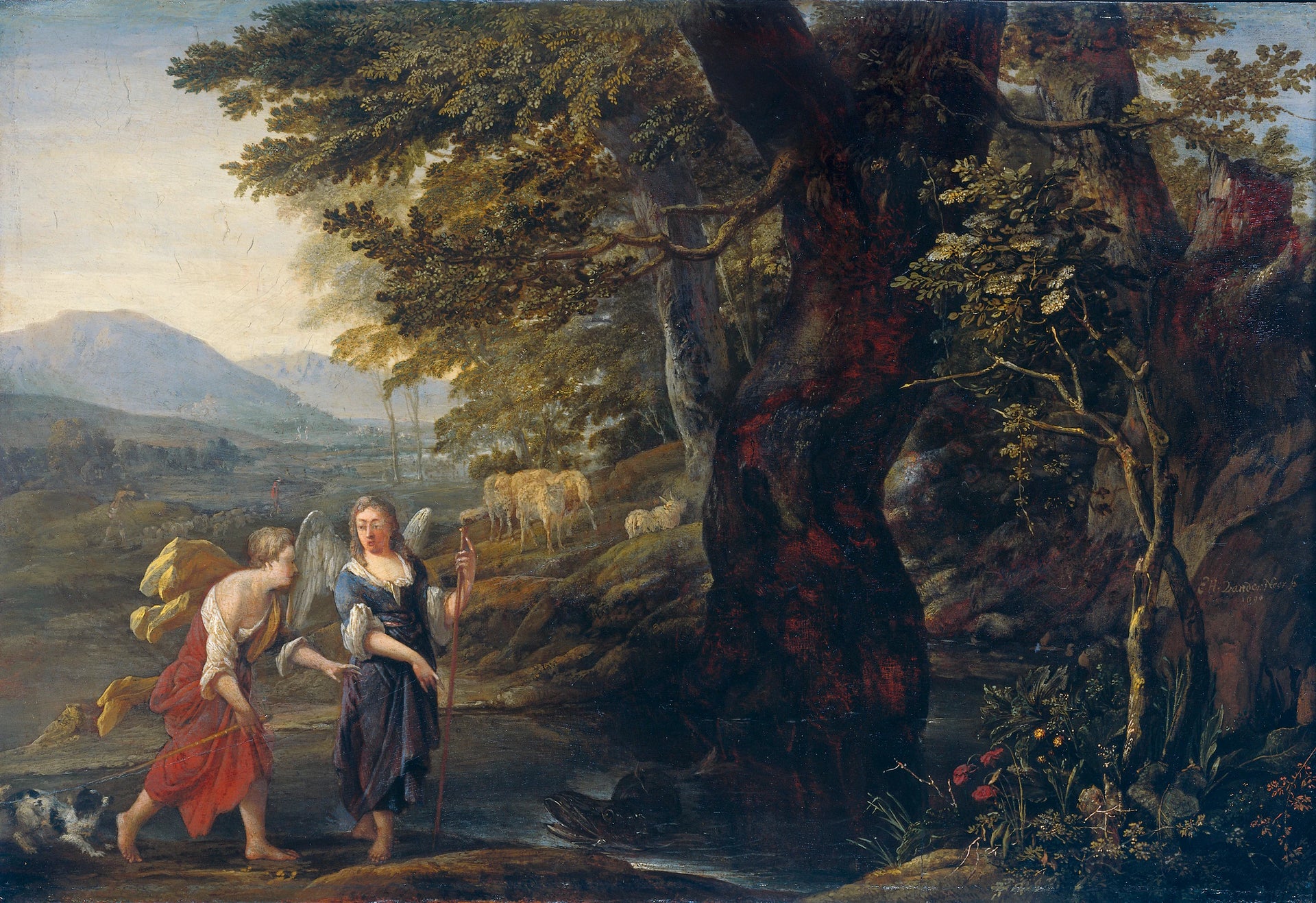 Tobias et l'ange - Eglon van der Neer