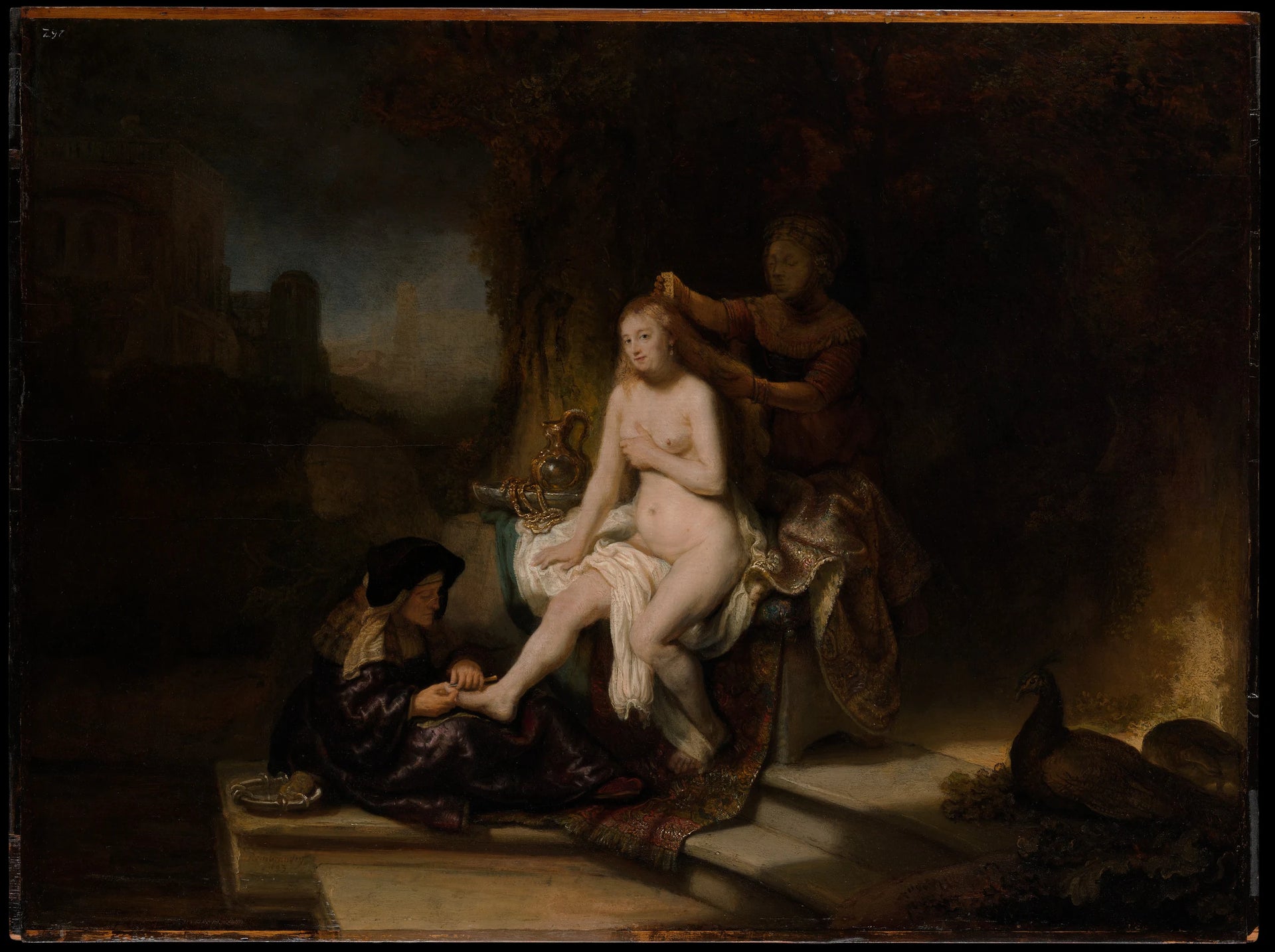 La Toilette de Bethsabée - Rembrandt (Rembrandt van Rijn)