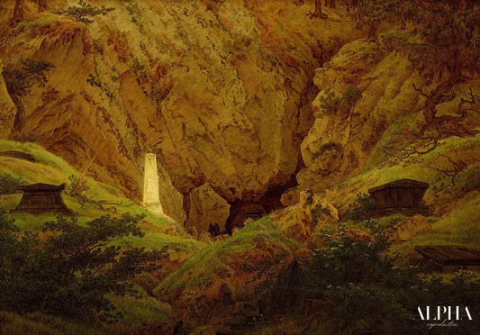 Tombes de Freiheitskrieger en baisse - Caspar David Friedrich - Reproductions de tableaux et peintures haut de gamme