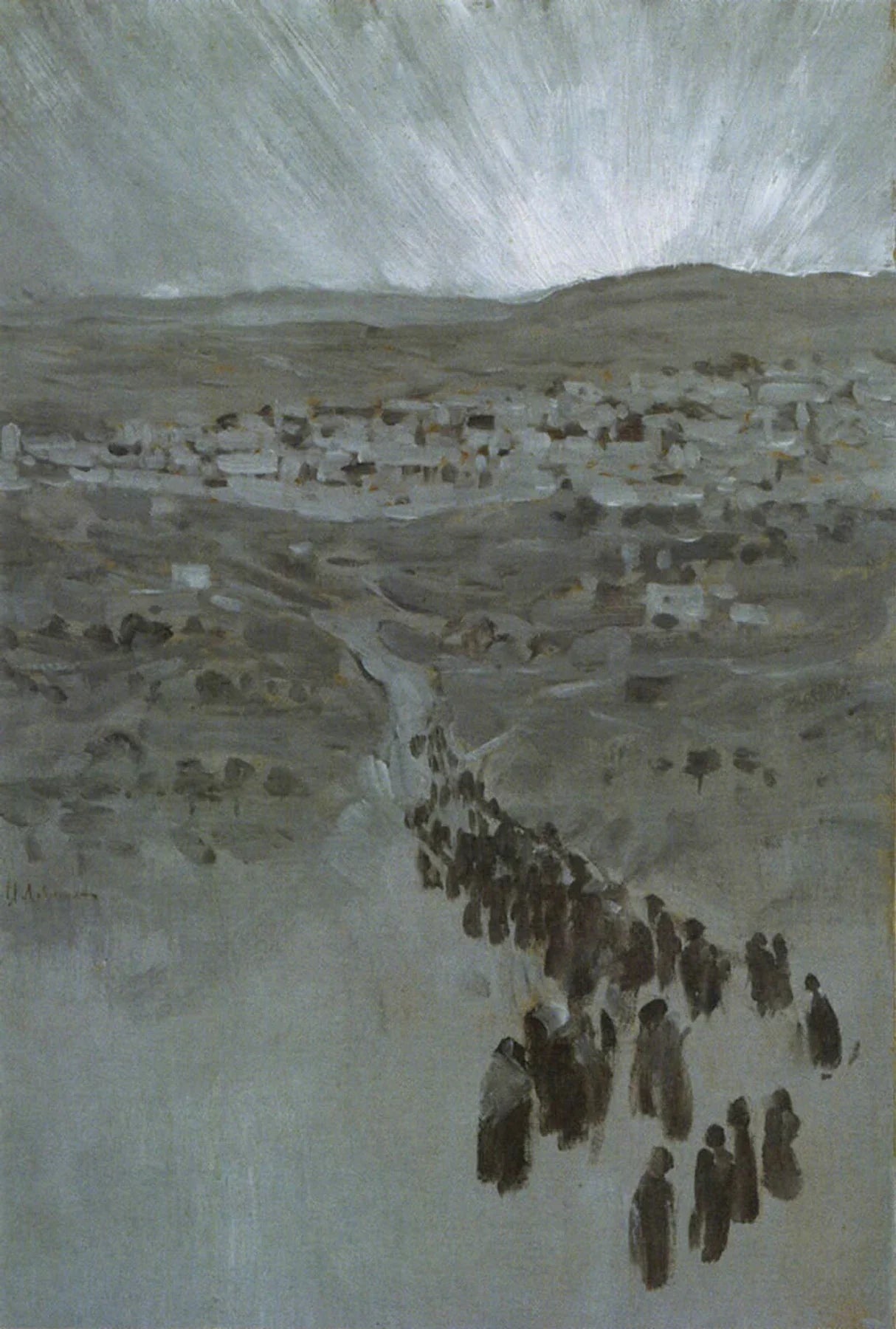 Sur le chemin de Sion, peinture de Isaac Levitan