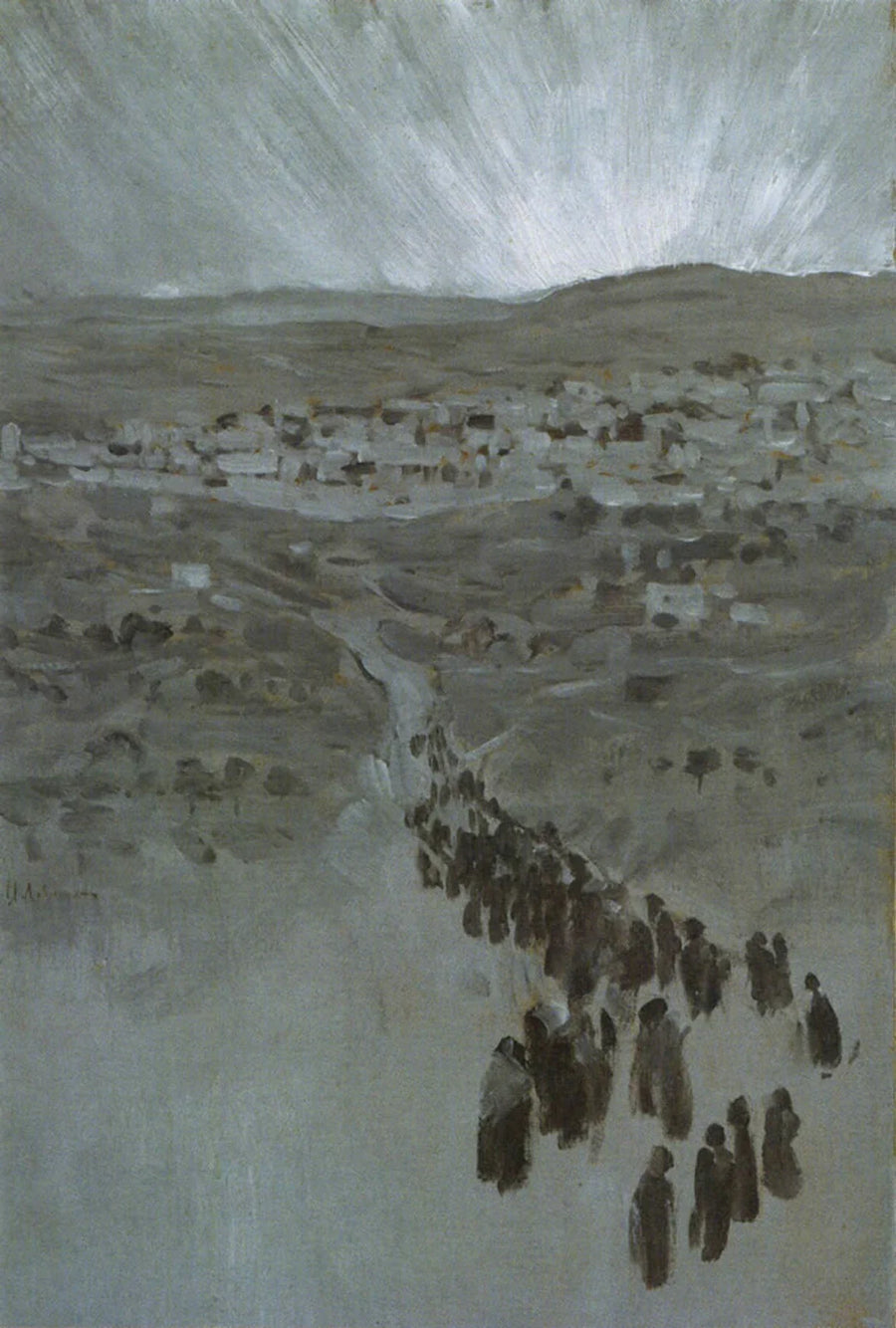 Sur le chemin de Sion, peinture de Isaac Levitan