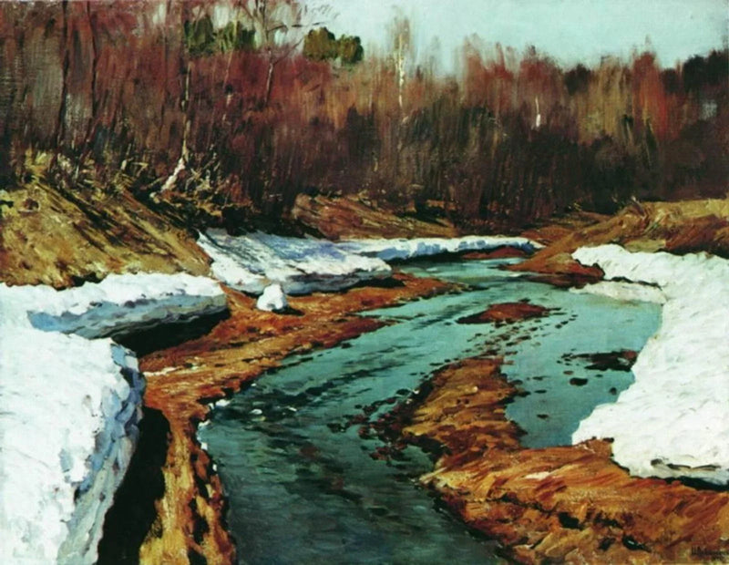 Printemps, dernière neige - Isaac Levitan