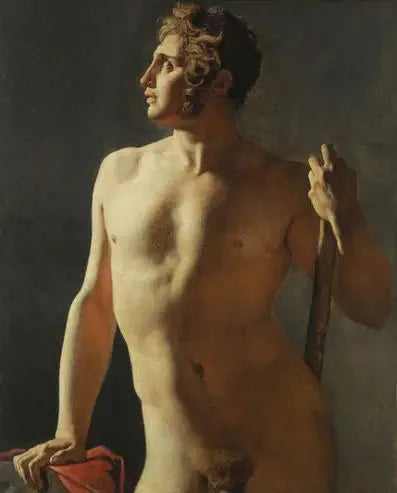Torse (نصف صورة مرسومة) - جان أوغست دومينيك إنغر