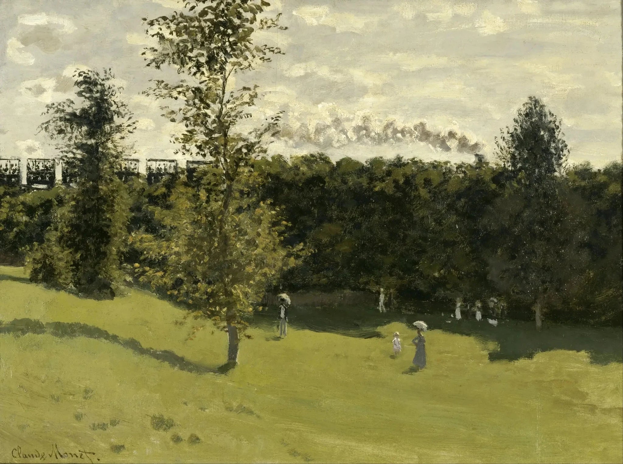 Train dans la campagne W153 par Claude Monet, vers 1870, musée d’Orsay