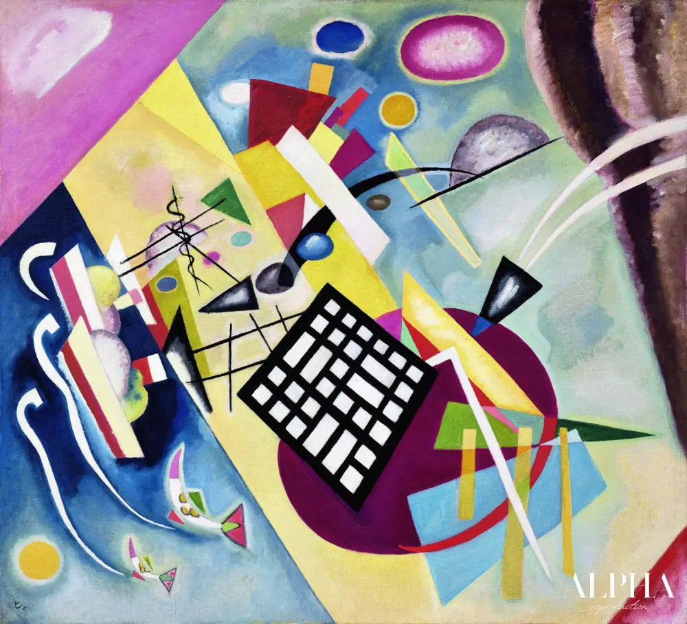 Trame noire - Vassily Kandinsky - Reproductions de tableaux et peintures haut de gamme