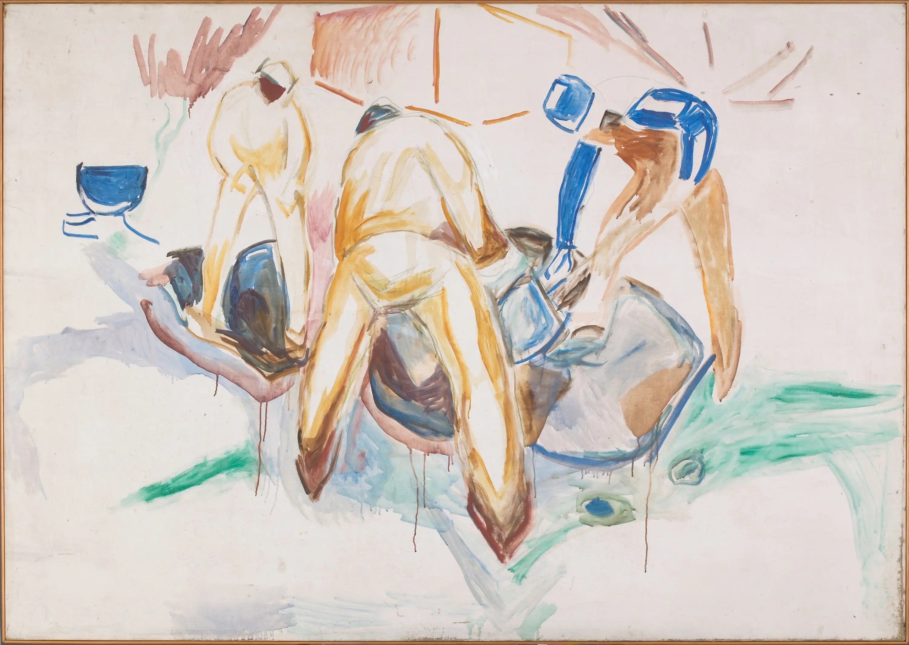 Reproduction du tableau « Travailleurs de rue dans la neige - Edvard Munch » par Alpha Reproduction en peinture à l’huile