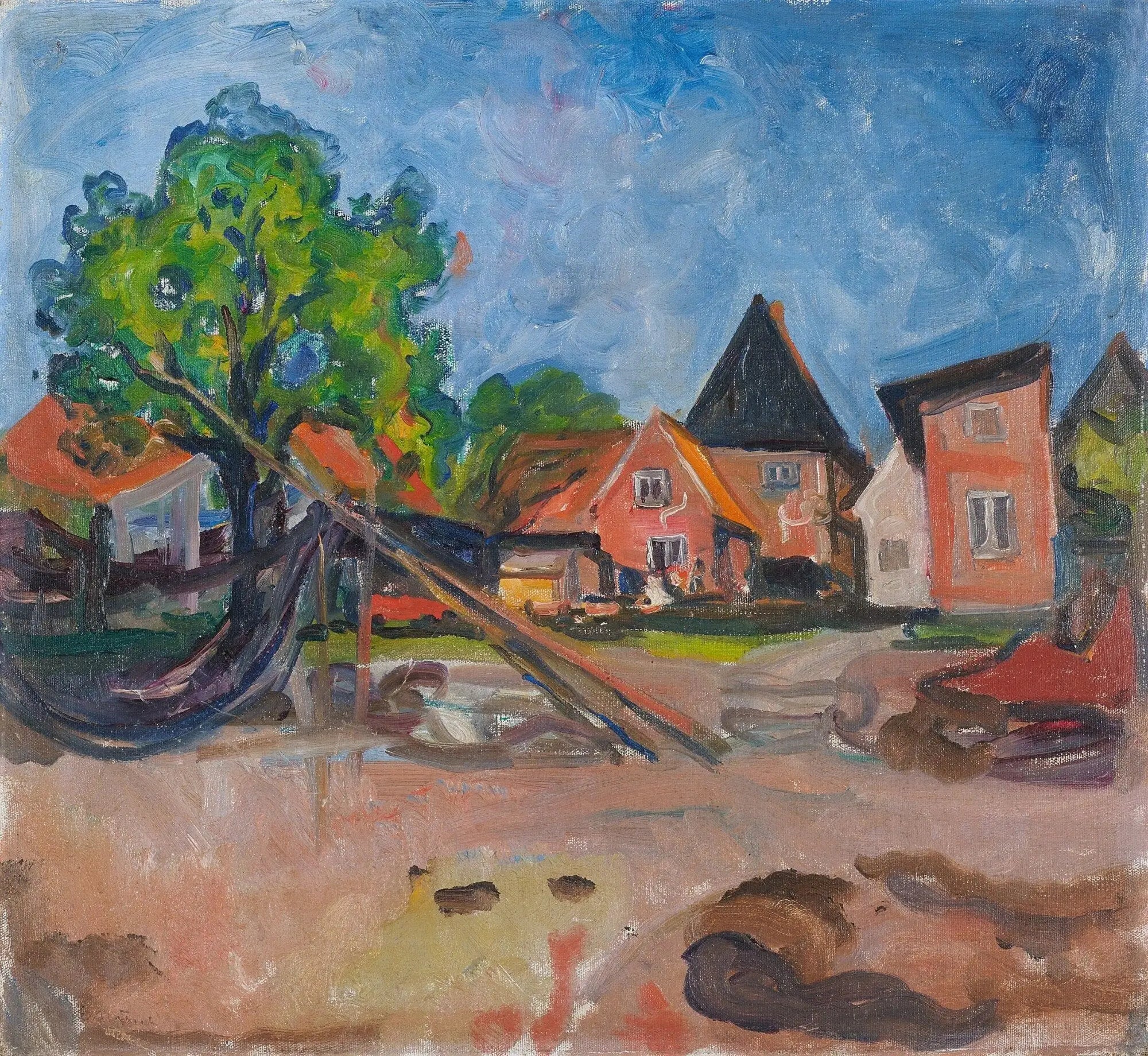 Reproduction du tableau « Travemünde - Edvard Munch » par Alpha Reproduction en peinture à l’huile