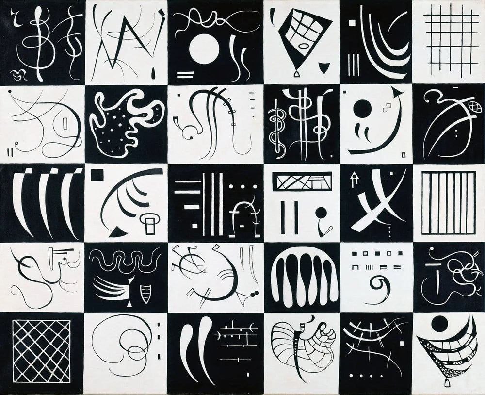 Reproduction du tableau « Trente - Vassily Kandinsky » par Alpha Reproduction en peinture à l’huile