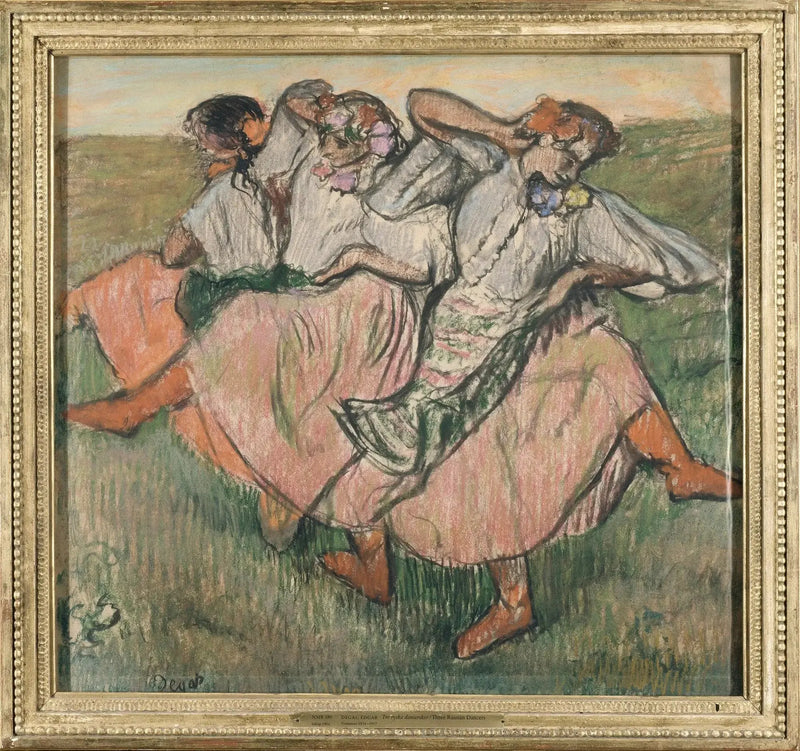ثلاثة راقصين روسيين - إدغار ديغاس