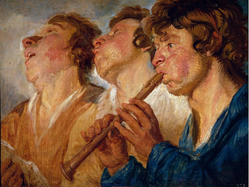 Trois Musiciens ambulants - Jacob Jordaen