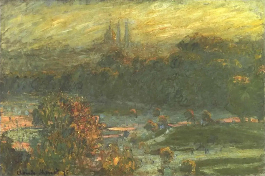 التويلري، رسم W403 - كلود مونيه