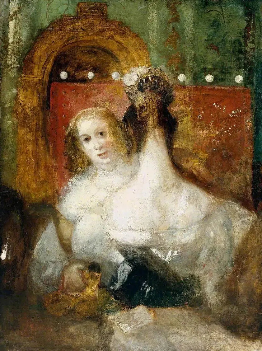 Two Women with a Letter - J. M. W. Turner image 1 copie de tableau peinte à la main