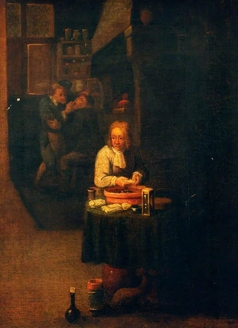 جراح يُعد جبيرة - ديفيد تينيرز الشاب