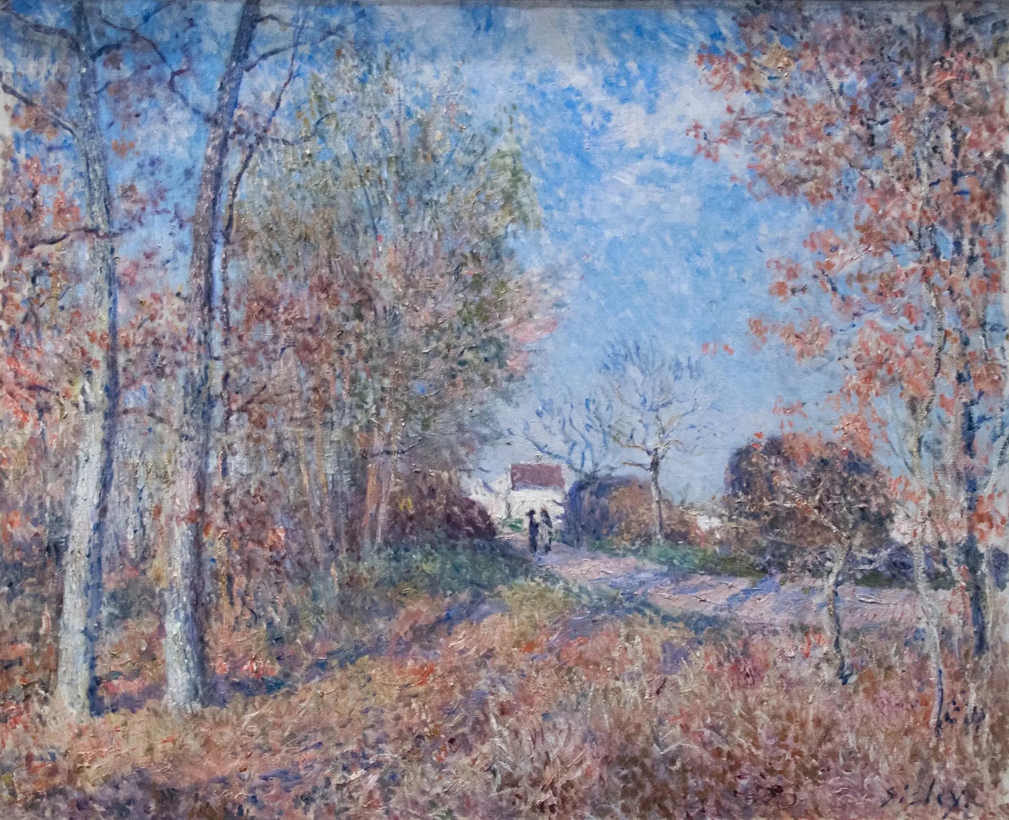 Un coin de bois aux Sablons - Alfred Sisley image 1 tableau peint à l’huile sur toile